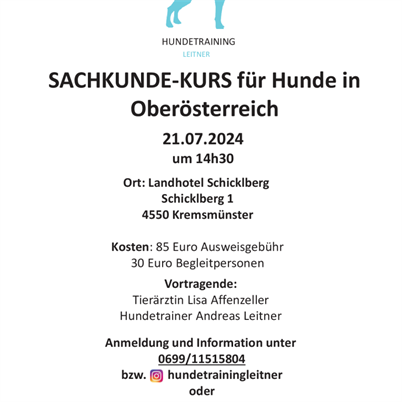Sachkunde-Kurs für Hunde in Oberösterreich