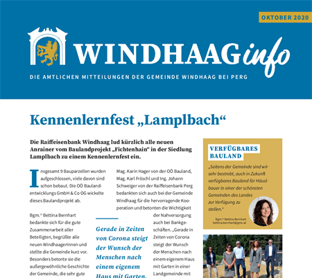 WindhaagInfo Ausgabe Oktober 2020